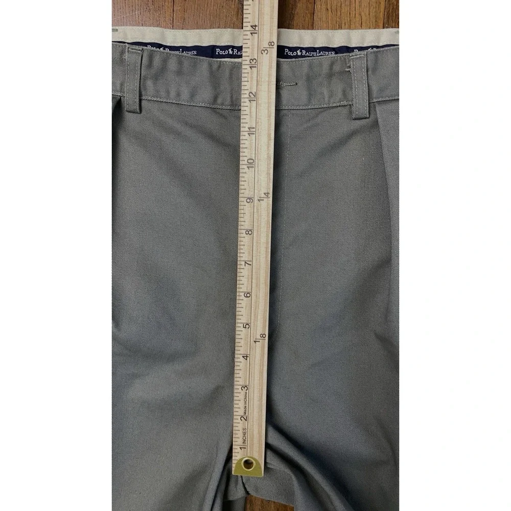 Polo Ralph Lauren Double Pleated Chino Pants 34x31.5 Olive Green High Rise